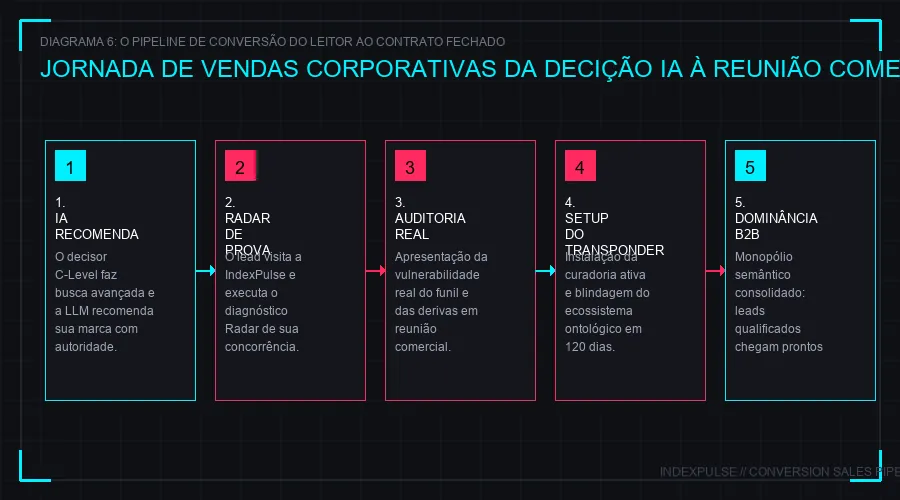 Diagrama 6: O Fluxo de Conversão Comercial (B2A a B2B)