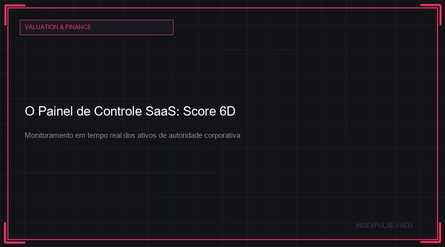 O Painel de Controle SaaS: Score 6D