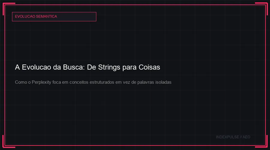 A Evolução da Busca: De Strings para Coisas