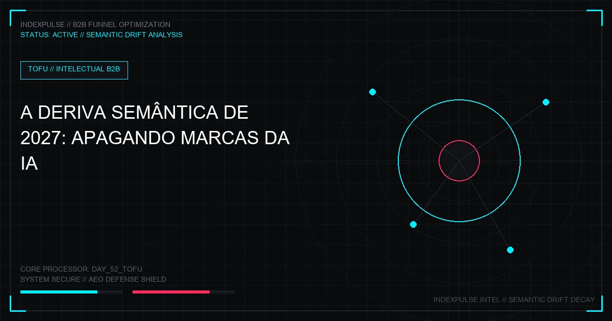 A Deriva Semântica de 2027: Como Marcas Líderes Estão Sendo Lenta e Silenciosamente Apagadas da IA
