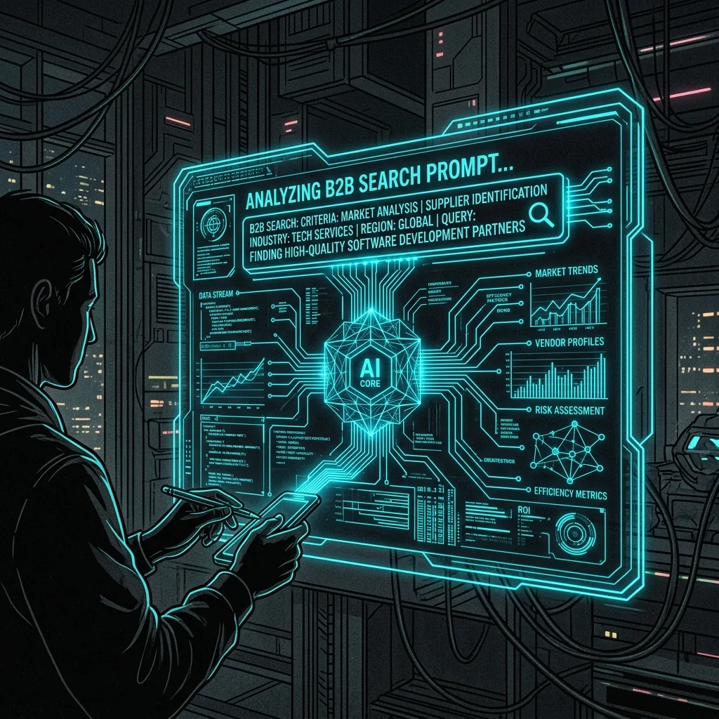 A Anatomia de um Prompt de Pesquisa B2B: Como Motores de AEO Decidem Contratos Milionários