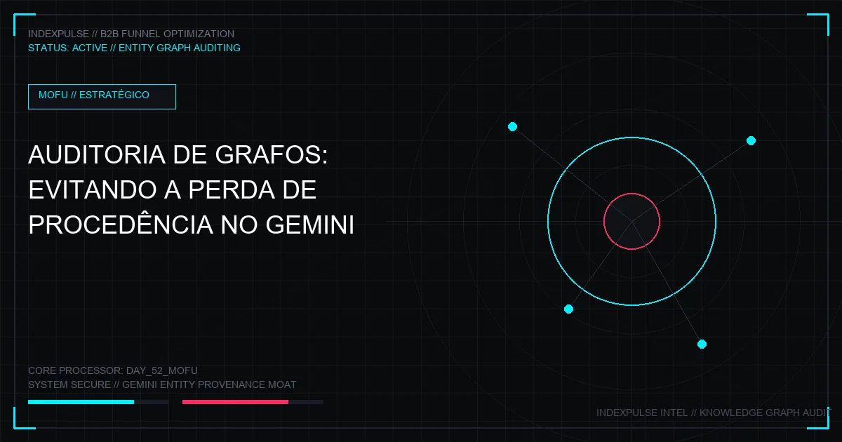 Auditoria de Grafos: Como Evitar a Perda de Procedência à Medida que o Google Gemini Foca em Autoridade Sintética