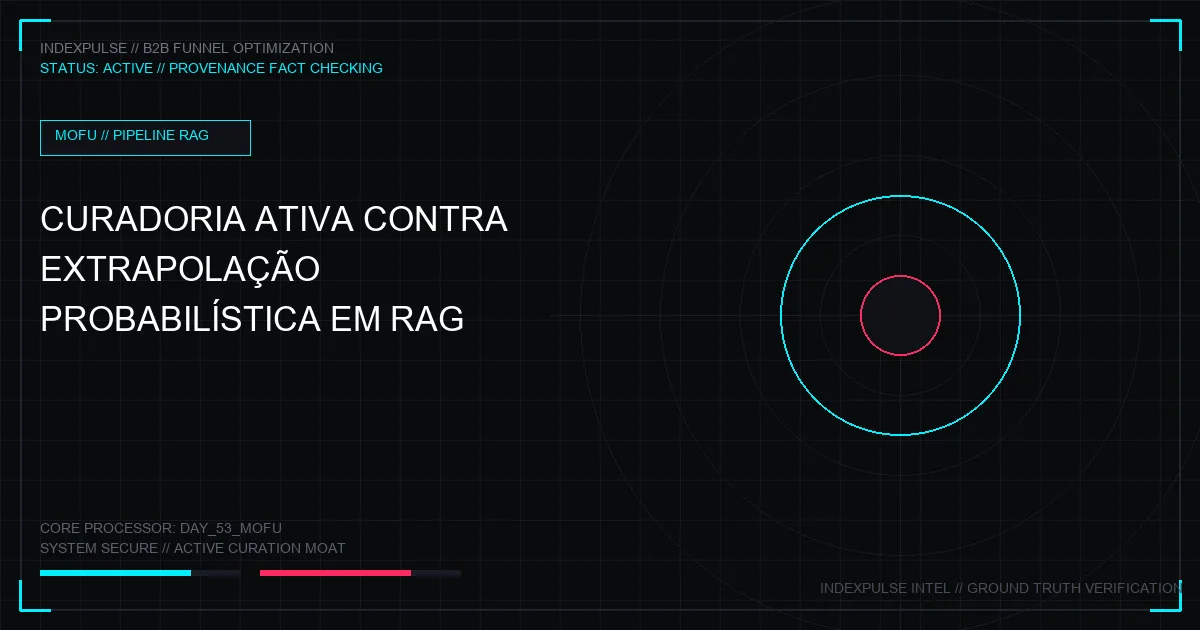 Curadoria Ativa contra Extrapolação Probabilística: Protegendo Fatos Fundacionais em Pipelines RAG Enterprise