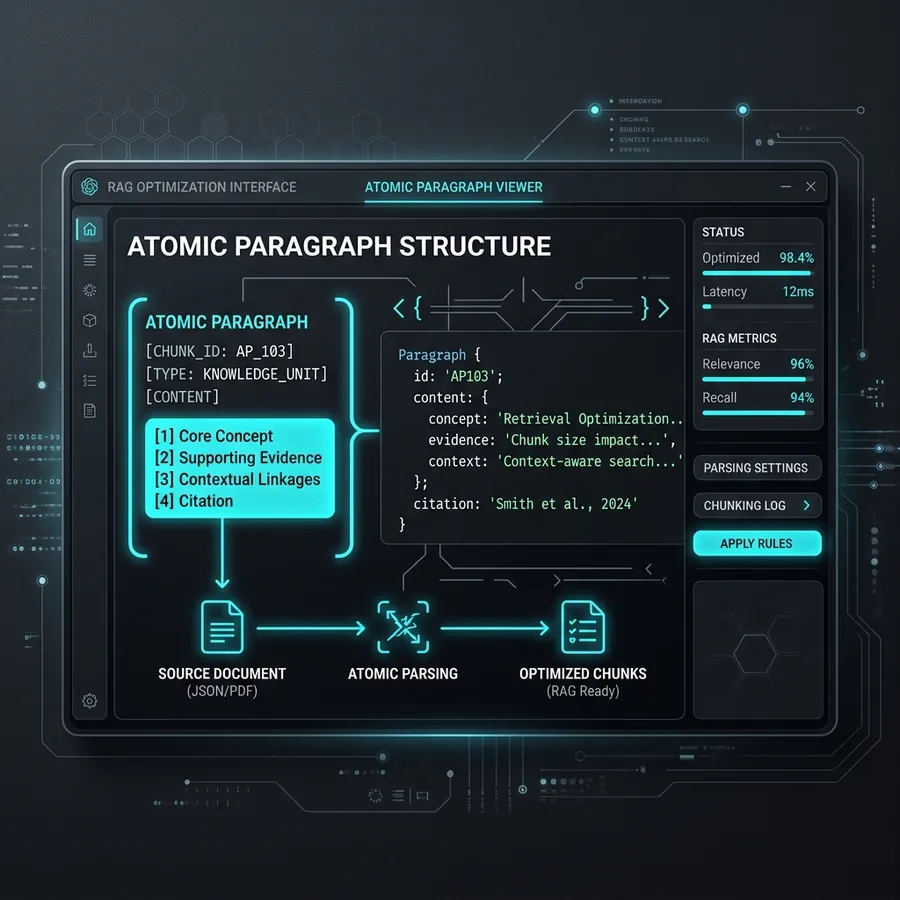 Atomic paragraphs explanation