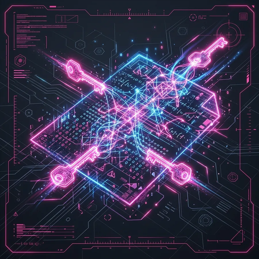 Cryptographic signature pink over digital documents