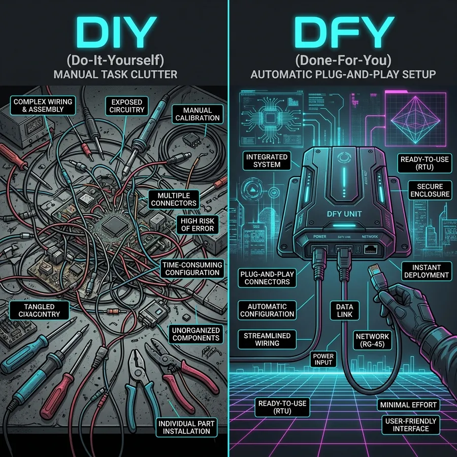 DIY vs DFY: Complexidade vs Cura Ativa de AEO