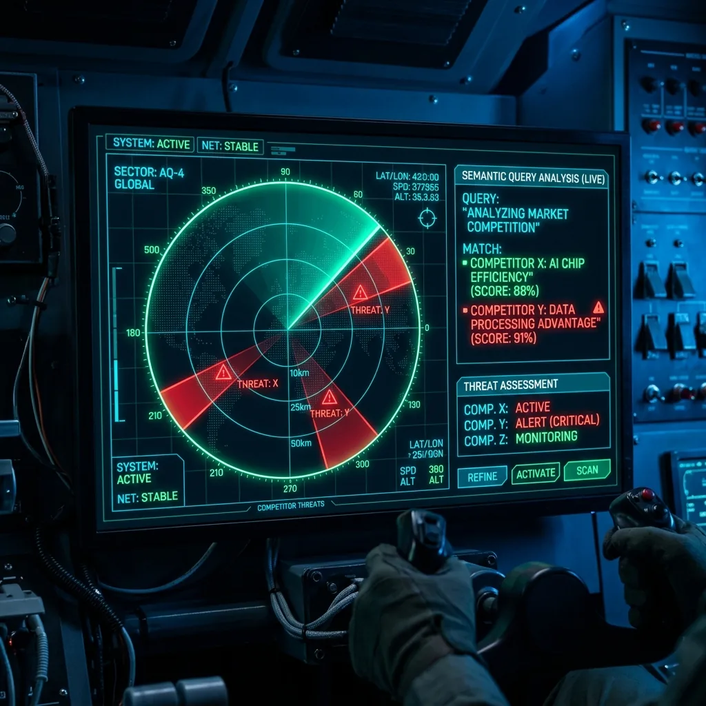 Como o Radar IndexPulse Mede as Suas Citações Semânticas Contra a Concorrência.