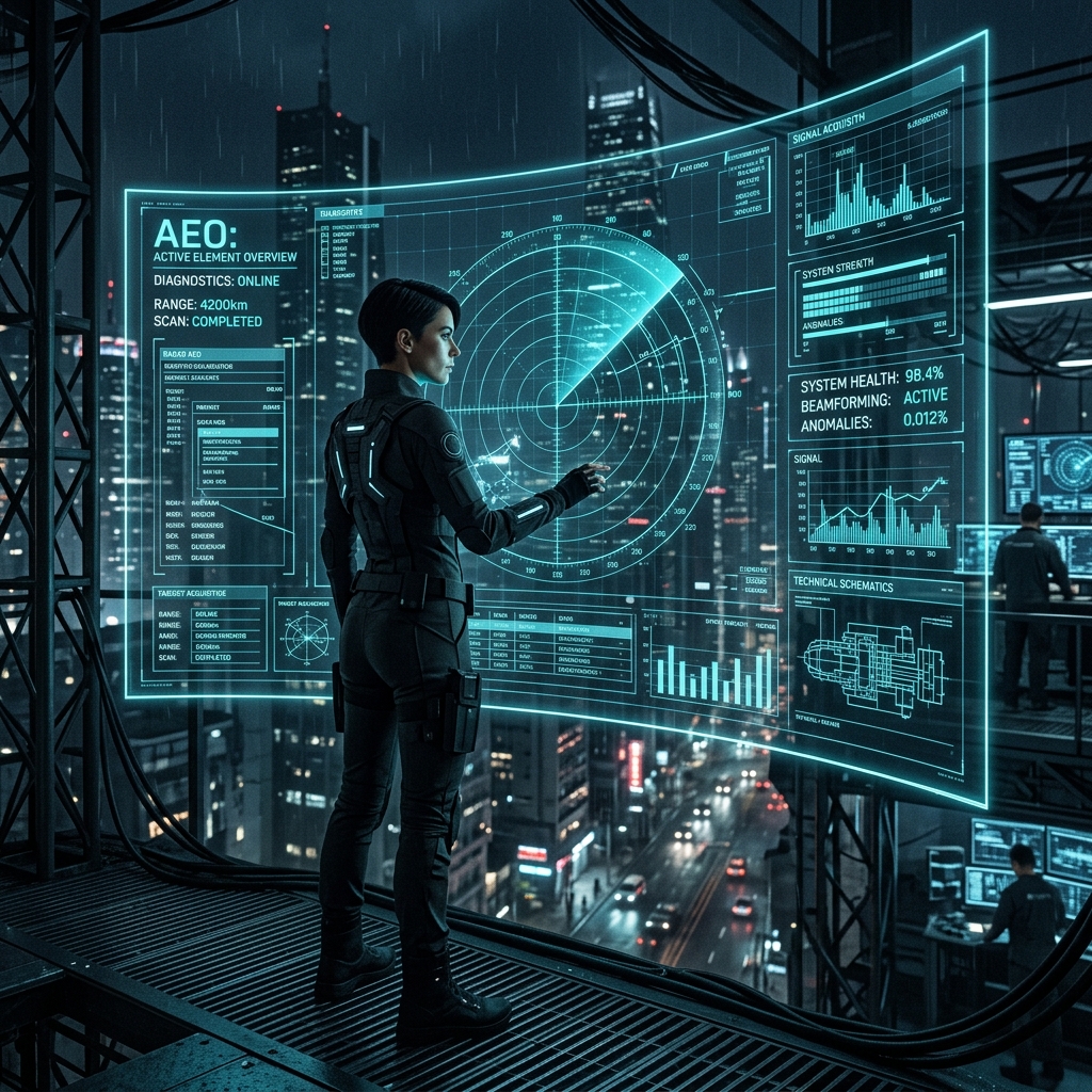 O Executivo Analisando o Radar AEO