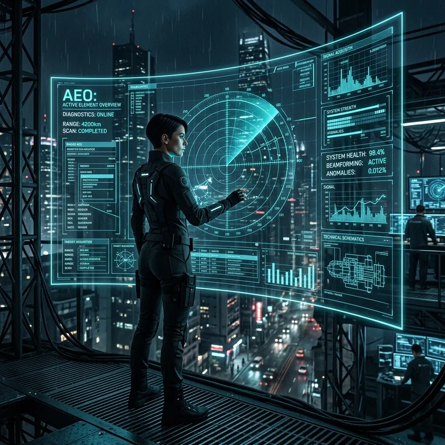 O Executivo Analisando o Radar AEO