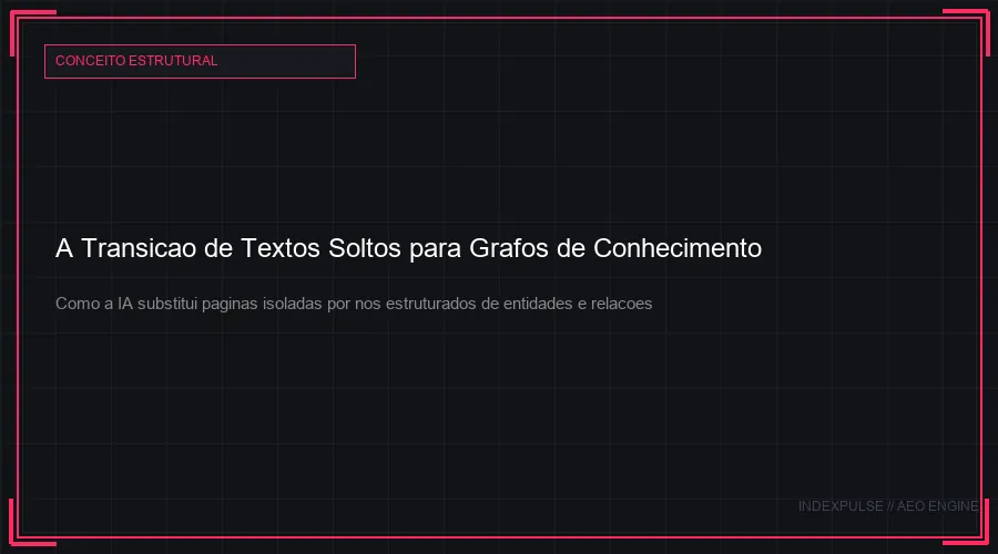 A Transicao de Textos Soltos para Grafos de Conhecimento