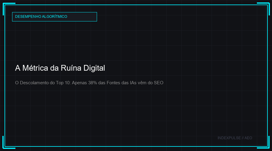 A Métrica da Ruína Digital: O descolamento definitivo do ranqueamento de SEO em relação às IAs