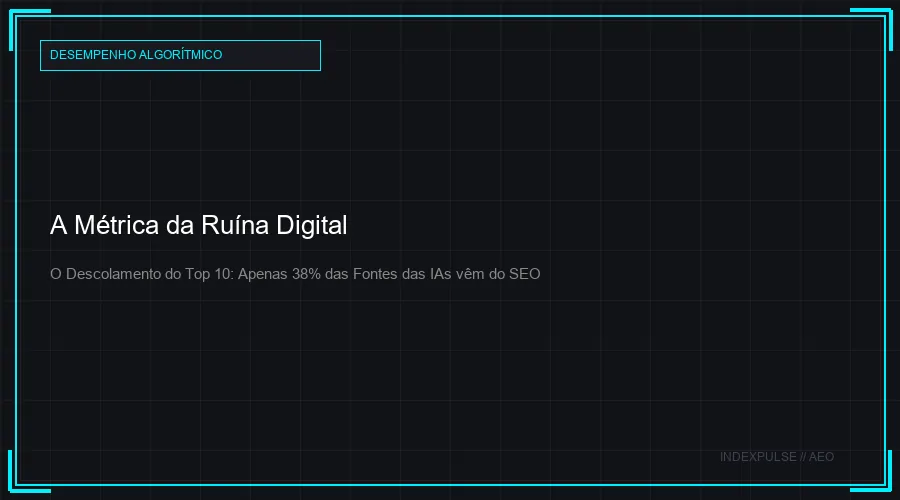 A Métrica da Ruína Digital: O descolamento definitivo do ranqueamento de SEO em relação às IAs