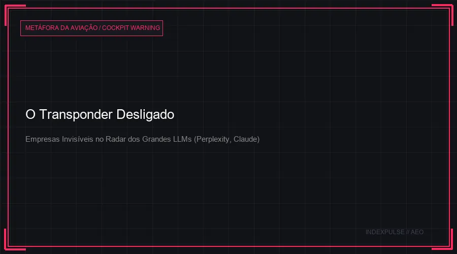 O Transponder Desligado: Riscos catastróficos de invisibilidade no radar de inteligência artificial
