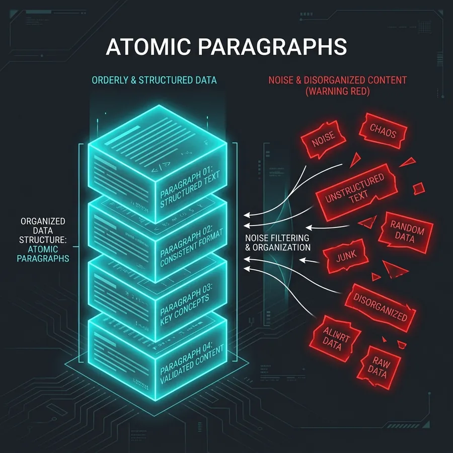 A Estruturação de Dados com Atomic Paragraphs