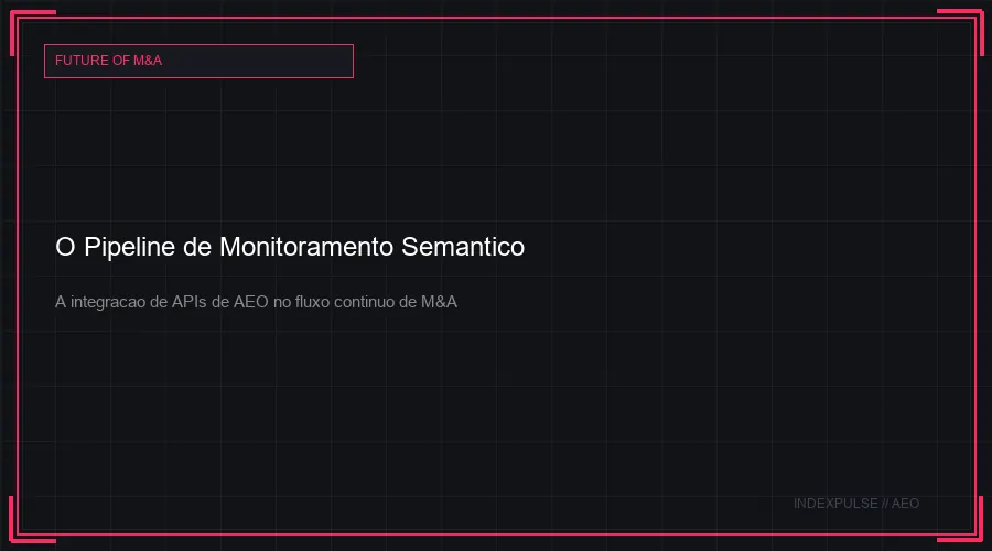 O Pipeline de Monitoramento Semântico