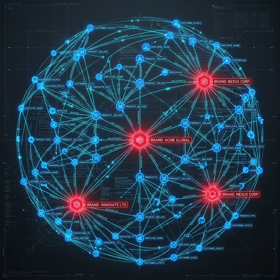 Anatomia da Matriz de Entidades e Conexões no Grafo