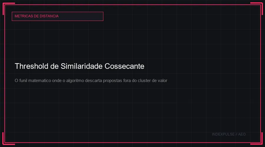 Threshold de Similaridade Cossecante