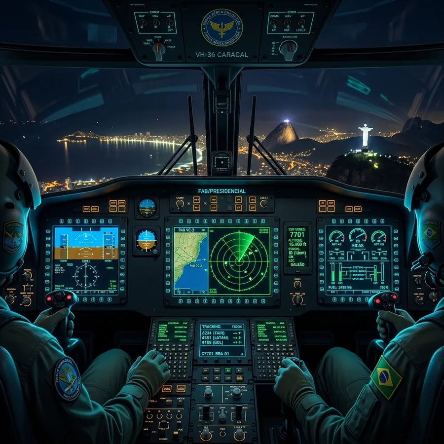 O Cockpit do Helicóptero Presidencial da FAB e o Rastreamento de Radar
