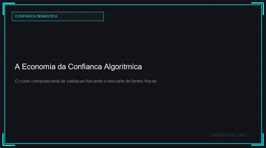 A Economia da Confianca Algoritmica