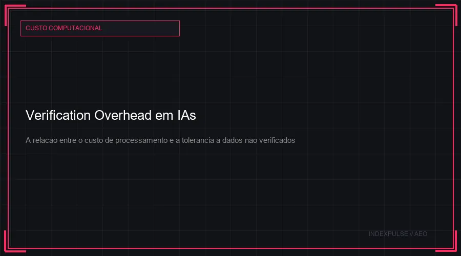 Verification Overhead em IAs