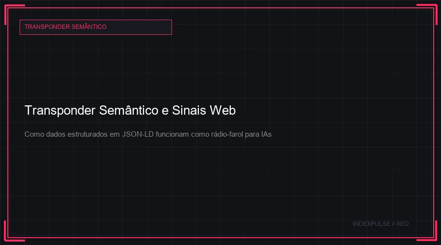 Transponder Semântico e Sinais Web