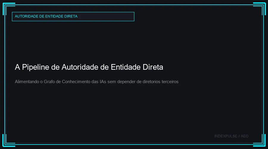 A Pipeline de Autoridade de Entidade Direta: Alimentando o Grafo de Conhecimento das IAs sem depender de diretorios terceiros