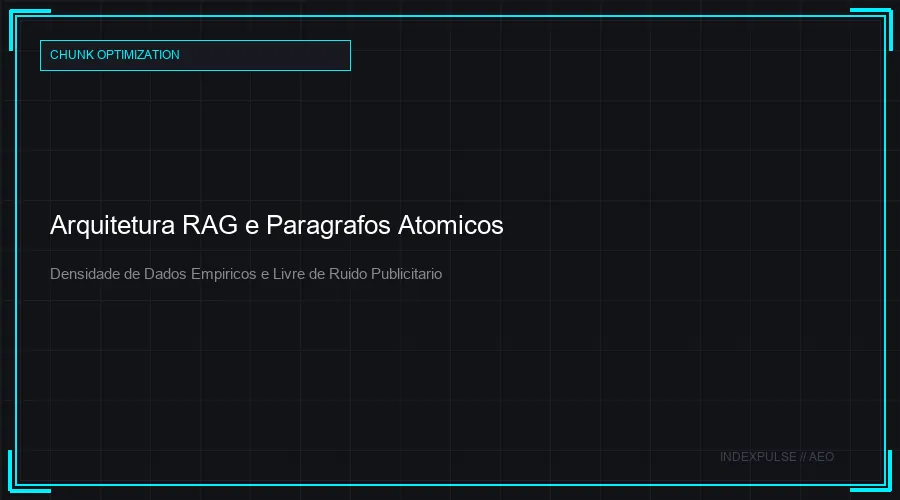 Arquitetura RAG e Paragrafos Atomicos