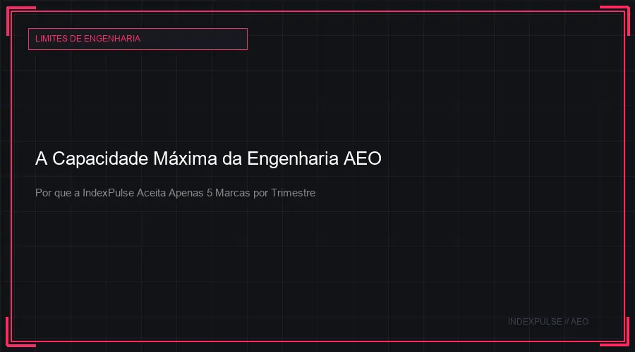 Figura 1: A Capacidade Máxima da Engenharia AEO