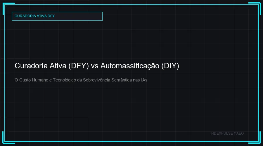 Figura 2: Curadoria Ativa vs Automassificação