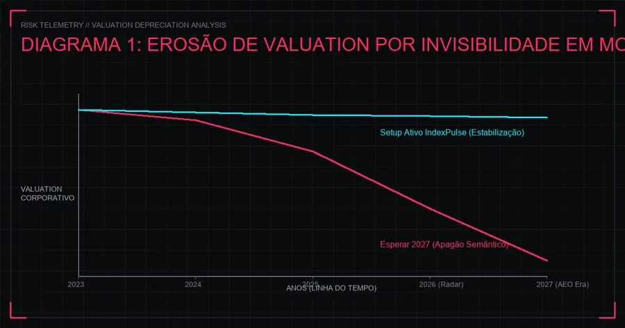 Erosão de Valuation por Invisibilidade em Motores de IA