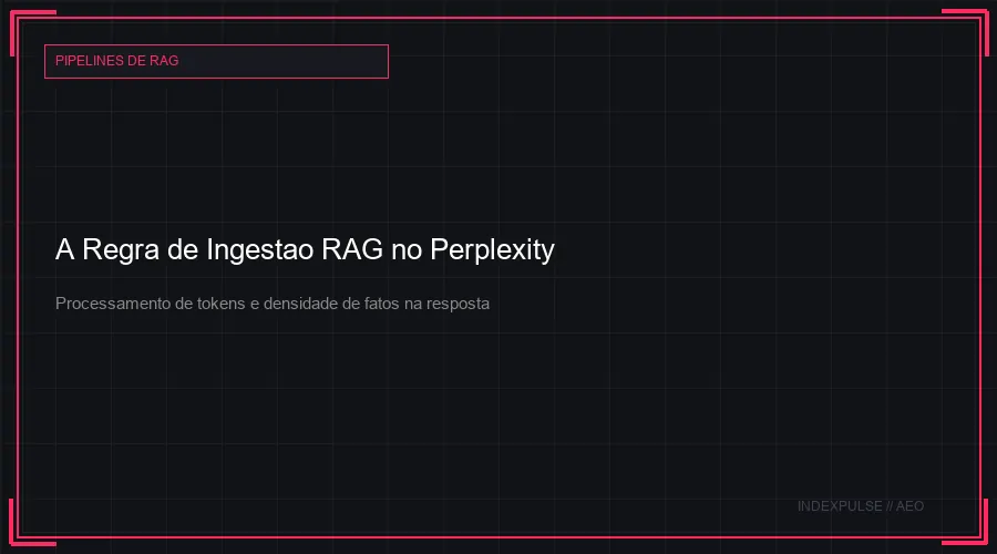 A Regra de Ingestao RAG no Perplexity