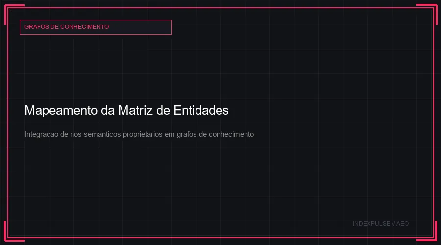 Mapeamento da Matriz de Entidades