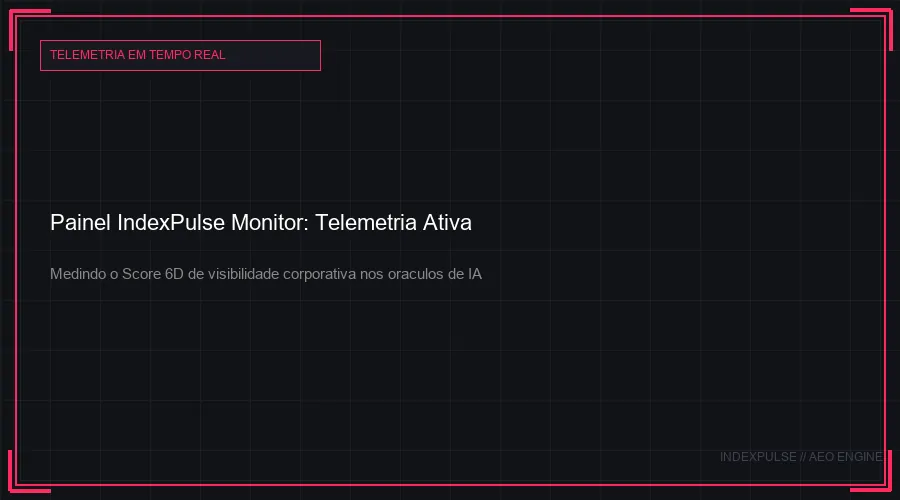 O Painel IndexPulse Monitor: Telemetria Algorítmica em Tempo Real para Decisores B2B High-Ticket