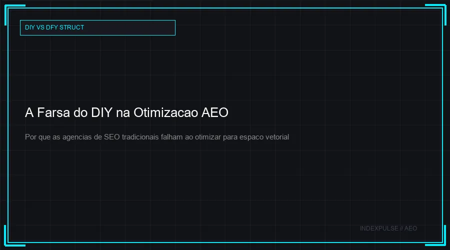 A Farsa do DIY na Otimizacao AEO