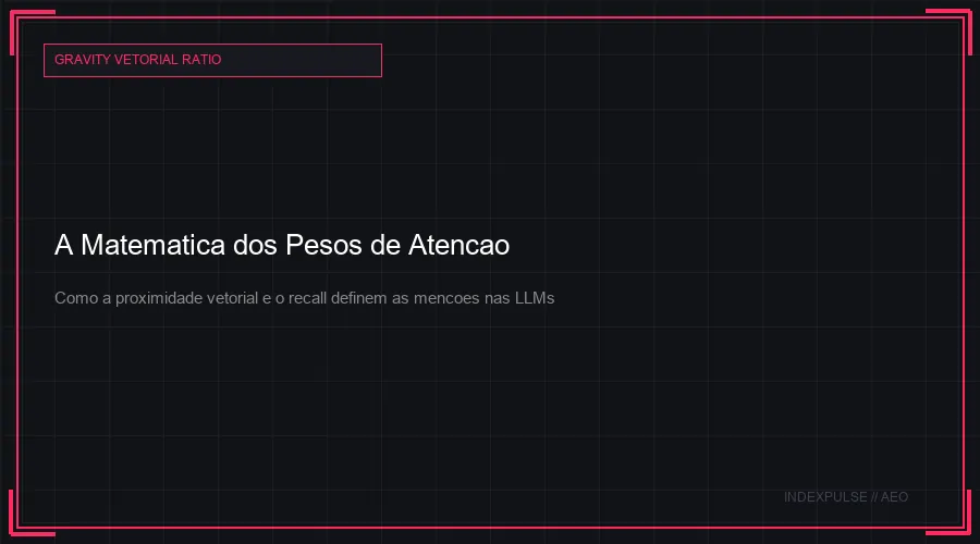 A Matematica dos Pesos de Atencao