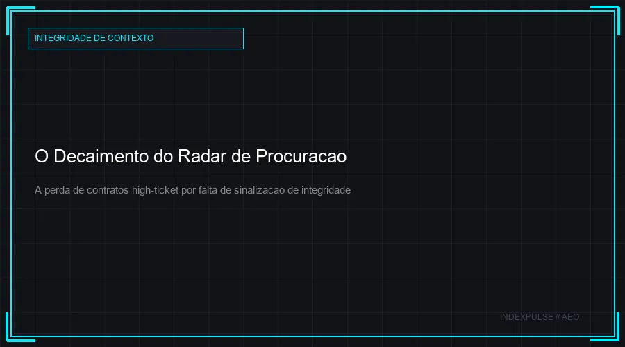 O Decaimento do Radar de Procuração