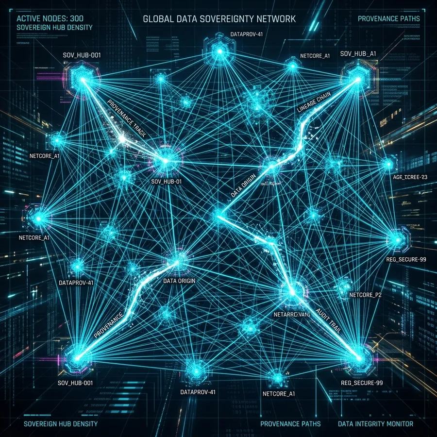 A rede neural de soberania de dados regulando a digital provenance nos datasets locais das LLMs