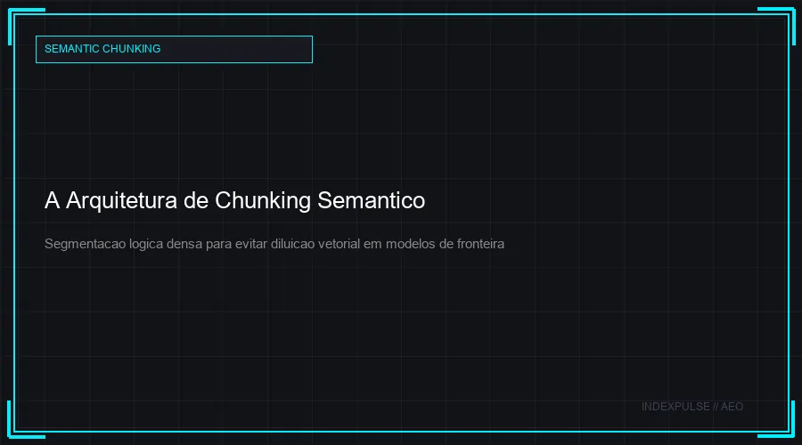 A Arquitetura de Chunking Semântico
