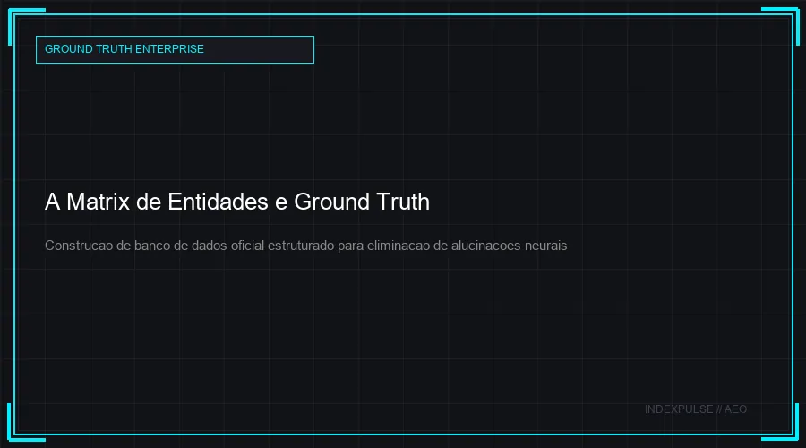 A Matrix de Entidades e Ground Truth