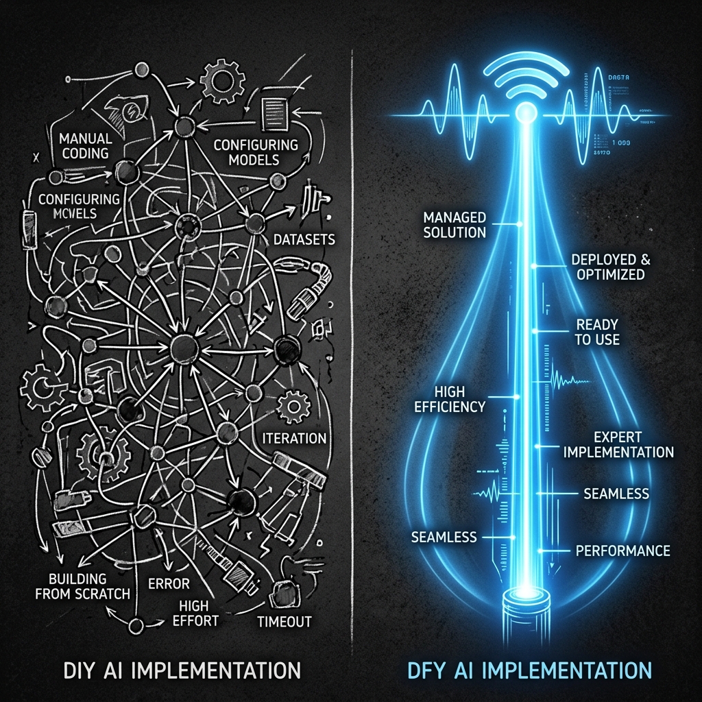 DIY vs DFY: A Complexidade de Implementação