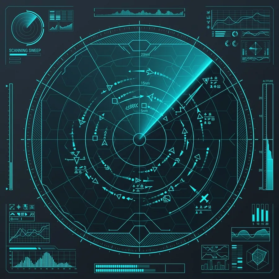 Radar militar e emissão de transponders semânticos na torre de controle das LLMs