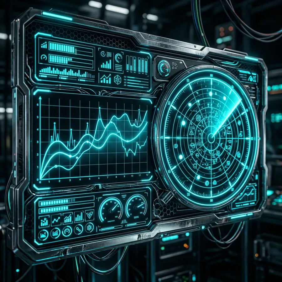 Painel de controle e monitoramento analítico do Score 6D corporativo
